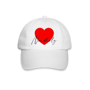 i Love Nordholz - Baseballkappe - Weiß/Weiß - Vorne