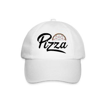 Pizza - Baseballkappe - Weiß/Weiß - Vorne