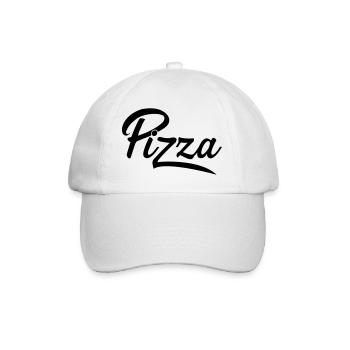 Pizza - Baseballkappe - Weiß/Weiß - Vorne