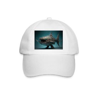 Robo Catfish - Baseball Cap - white/white - Front