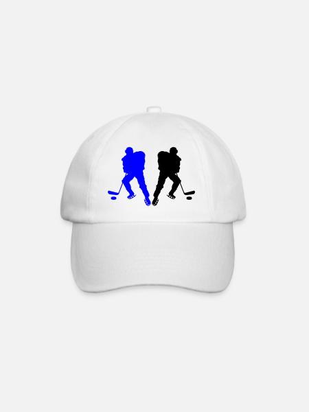 Joueurs de hockey - Casquette classique - blanc/blanc
