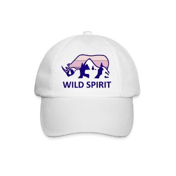 Adventure Travel Hiking Mountain - Baseball Cap - white/white - Front