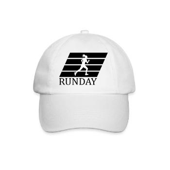 Marathon Triathlon Running jogging Biking Cycling - Baseball Cap - white/white - Front