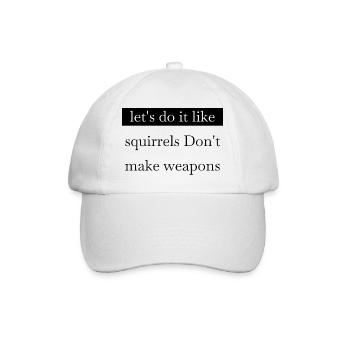 Hippie Festival Quote Jokes Flower Power - Baseball Cap - white/white - Front