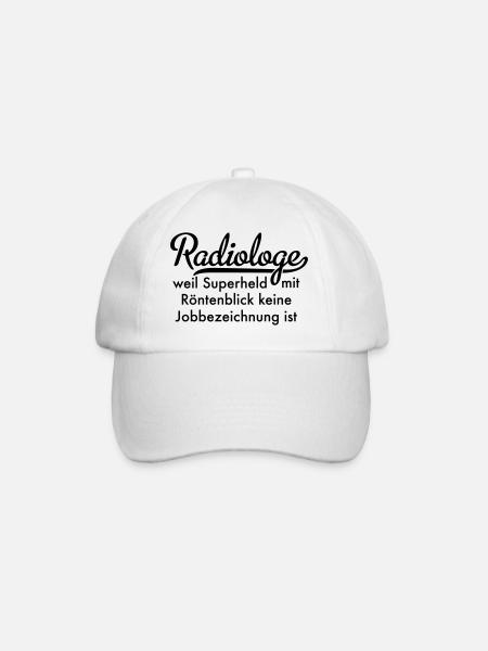 Radiologe - Baseballkappe - Weiß/Weiß