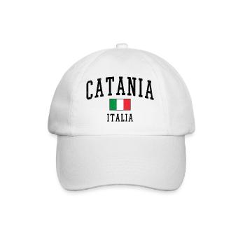 Design Catania avec drapeau et lettres Italies - Casquette classique - blanc/blanc - Devant
