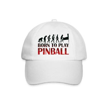 Born to play Pinball - Pinball machine Evolution - Casquette classique - blanc/blanc - Devant