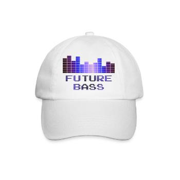 Future Bass | Music - Baseball Cap - white/white - Front