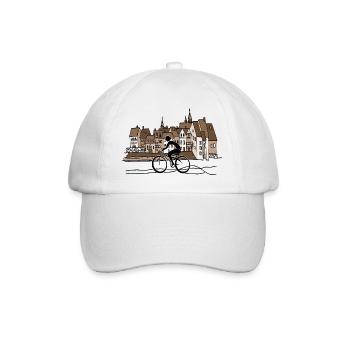 Cycliste - Casquette classique - blanc/blanc - Devant