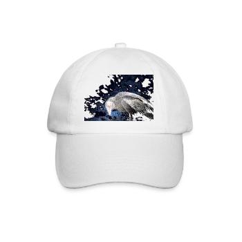 The terrible vulture with the red eye - Baseball Cap - white/white - Front
