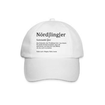 Schwaben Synonym Nördlingen - Baseballkappe - Weiß/Weiß - Vorne
