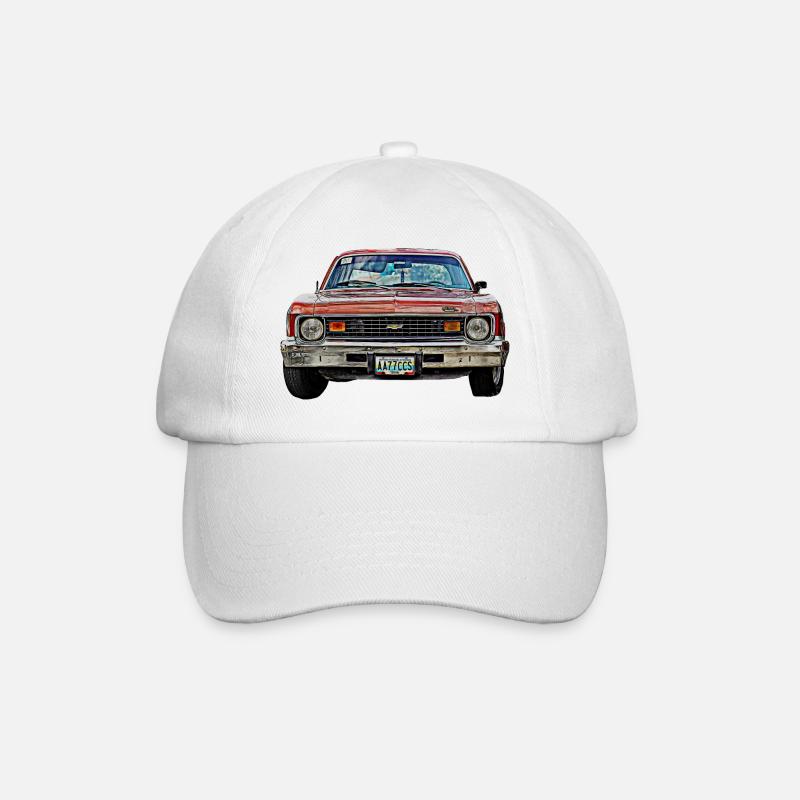 Oldtimer USA nova - Baseballkappe - Weiß/Weiß