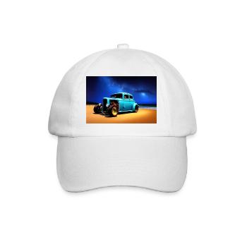 Hot Rod la nuit - Casquette classique - blanc/blanc - Devant
