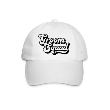 Groom Squad Bachelor Party Men Matching Group Crew - Casquette classique - blanc/blanc - Devant