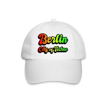 Berlin city of techno rainbow - Baseball Cap - white/white - Front
