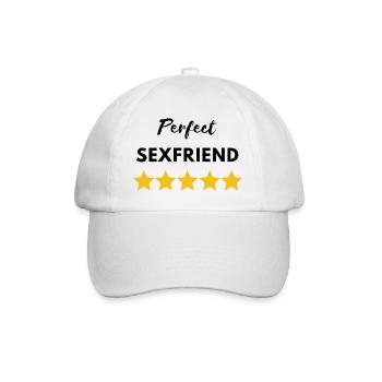 Perfect sexfriend - Baseball Cap - white/white - Front