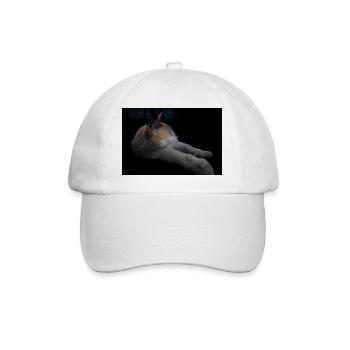 le chat blanc aux yeux verts - Casquette classique - blanc/blanc - Devant