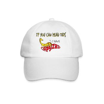 Funny little giraffe - Baseball Cap - white/white - Front