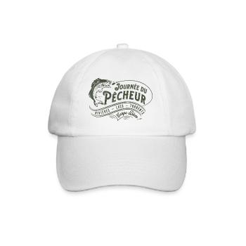 JOURNÉE DU PÊCHEUR - Casquette classique - blanc/blanc - Devant
