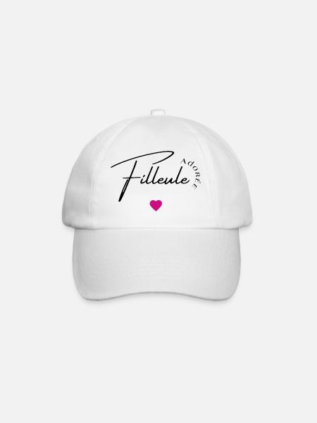 Filleule adorée - Casquette classique - blanc/blanc