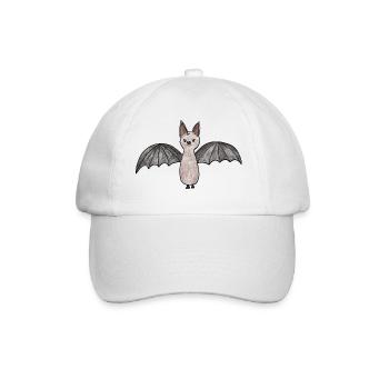 Fledermaus-Phantom Illustration - Baseballkappe - Weiß/Weiß - Vorne