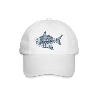 Poisson - Casquette classique - blanc/blanc - Devant