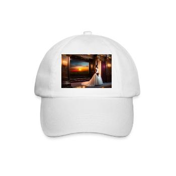 Prinzessin - Baseballkappe - Weiß/Weiß - Vorne