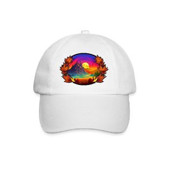 Spring mountains - Baseball Cap - white/white - Front