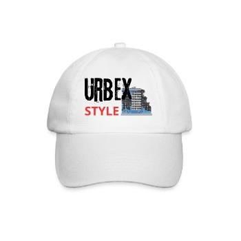 Urbex style printing: explore the city - Baseball Cap - white/white - Front