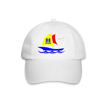 Sailboat Gruissan Occitanie - Baseball Cap - white/white - Front