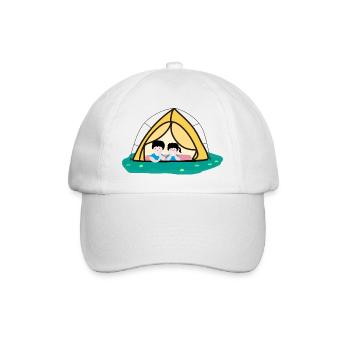 Campingplätze7 - Baseballkappe - Weiß/Weiß - Vorne