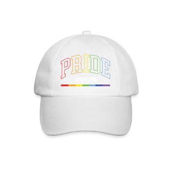 LGBTQ+ Stolz. Liebe ist Liebe - Baseballkappe - Weiß/Weiß - Vorne