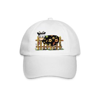 Cow - Baseball Cap - white/white - Front