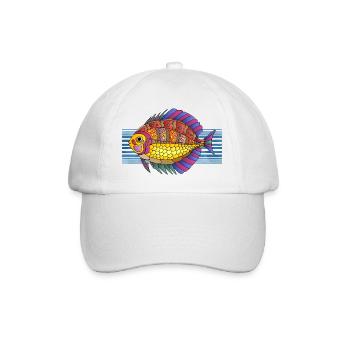 Poisson - Casquette classique - blanc/blanc - Devant