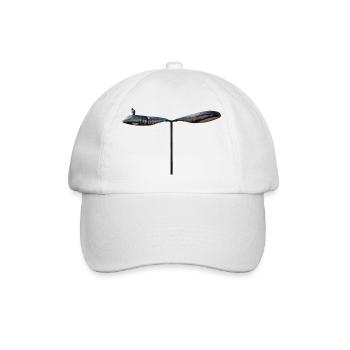 Un seul sourd sur un vieux lampadaire - Casquette classique - blanc/blanc - Devant