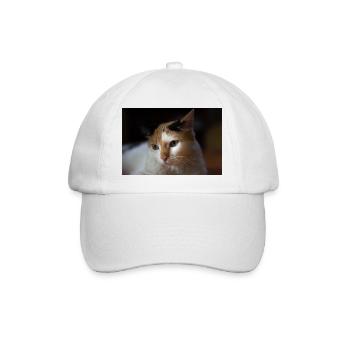 Die Katze - Baseballkappe - Weiß/Weiß - Vorne