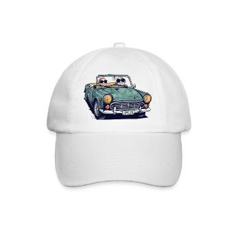 Denise et roger en cabriolet - Casquette classique - blanc/blanc - Devant