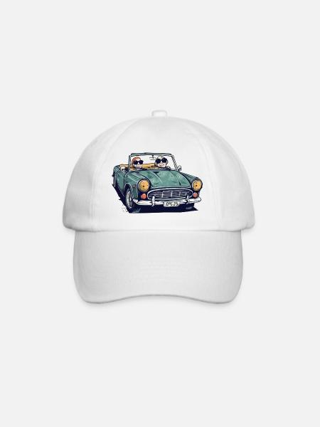 Denise et roger en cabriolet - Casquette classique - blanc/blanc
