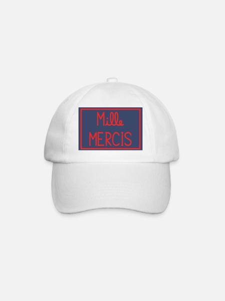 MAÎTRESSE. MAITRE. MERCI. MERCI MAÎTRESSE - Casquette classique - blanc/blanc