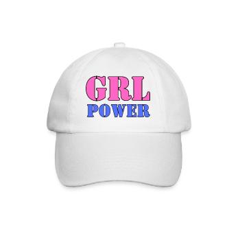 Le pouvoir des filles - Casquette classique - blanc/blanc - Devant
