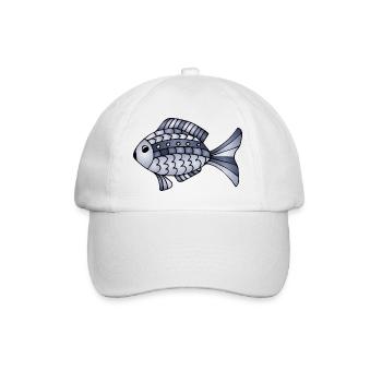 Poisson - Casquette classique - blanc/blanc - Devant