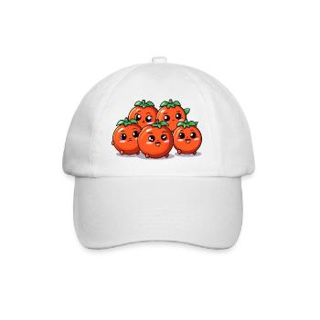 Kawaii tomato buddies - Baseball Cap - white/white - Front