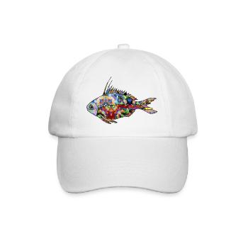 Poisson - Casquette classique - blanc/blanc - Devant