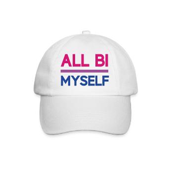 Pride Month LGBT - Alle bi(sexuell) Ich selbst - Baseballkappe - Weiß/Weiß - Vorne