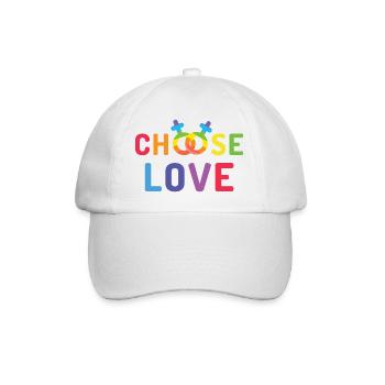 Pride Month LGBT - Liebe - Baseballkappe - Weiß/Weiß - Vorne