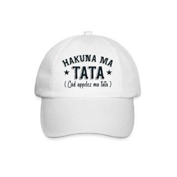Appelez ma Tata - HAKUNA ma Tata - Casquette classique - blanc/blanc - Devant