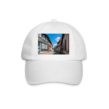 Altstadt Goslar Niedersachsen - Baseballkappe - Weiß/Weiß - Vorne