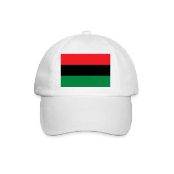 Drapeau de l’UNIA - Alliance Panafricaine Afrique - Casquette classique - blanc/blanc - Devant