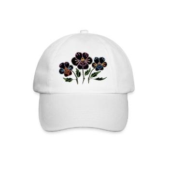 Fleur - Casquette classique - blanc/blanc - Devant