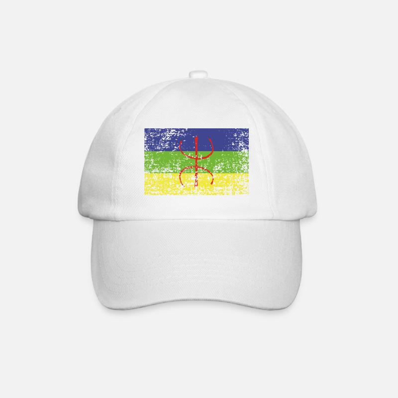 design original drapeau amazigh - Casquette classique - blanc/blanc